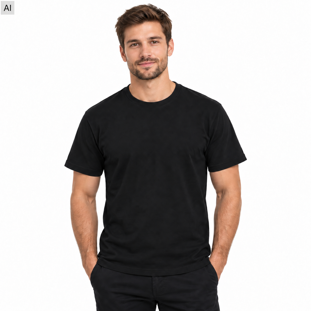 Koszulka T-shirt - kolor czarny